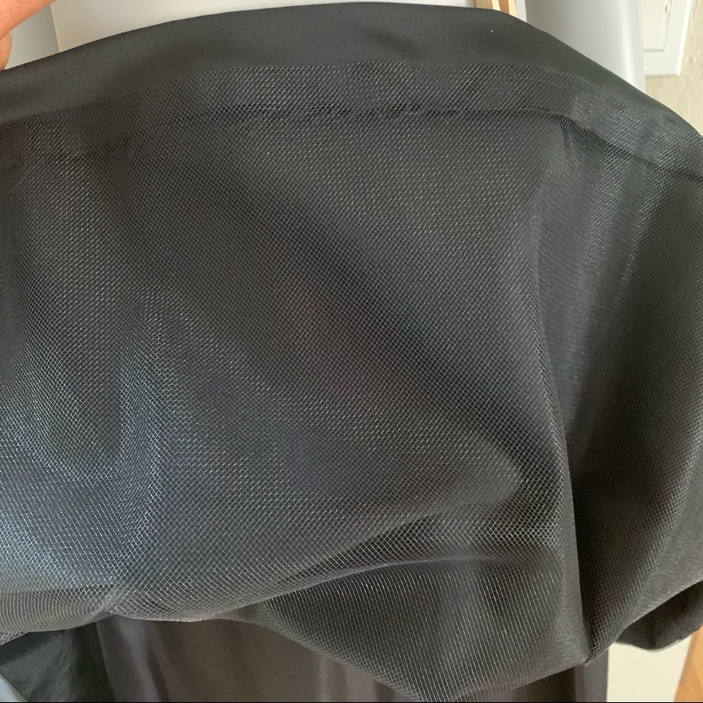 OLEG CASSINI Vintage Neiman Marcus Black Tie Black Satin Pleated Evening Skirt 6 - Picture 14 of 15